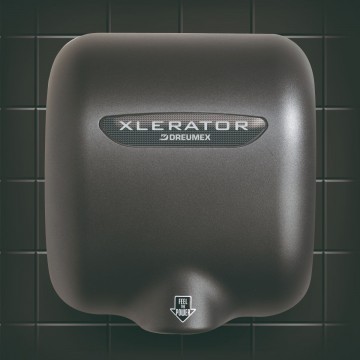 2 99999101023 xlerator handdroger textured graphite painted cover
